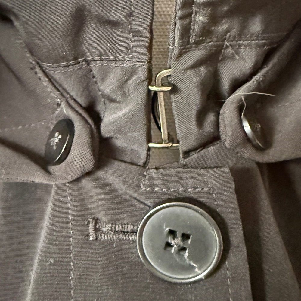 VTG London Fog Women's Black Lightweight Trench Coat - Picture 11 of 13